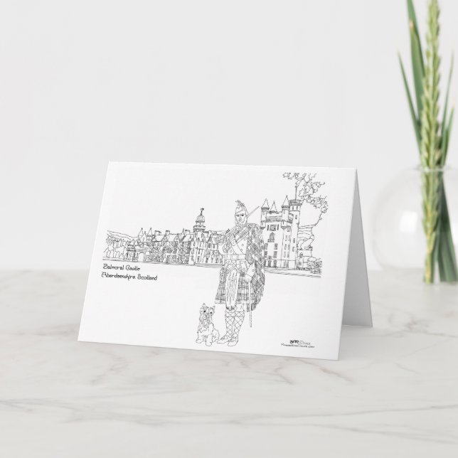 Carte Château de Balmoral Écosse (Devant)