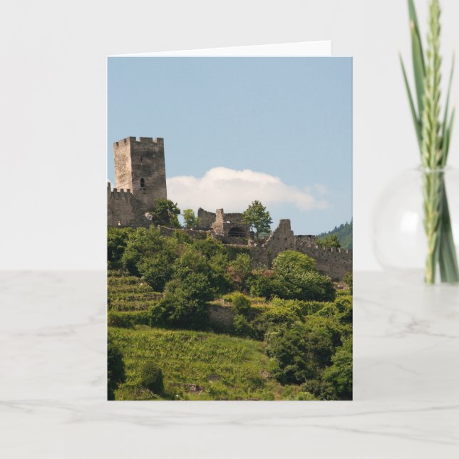 Carte Château de chevalier à Wachau Autriche (Devant)