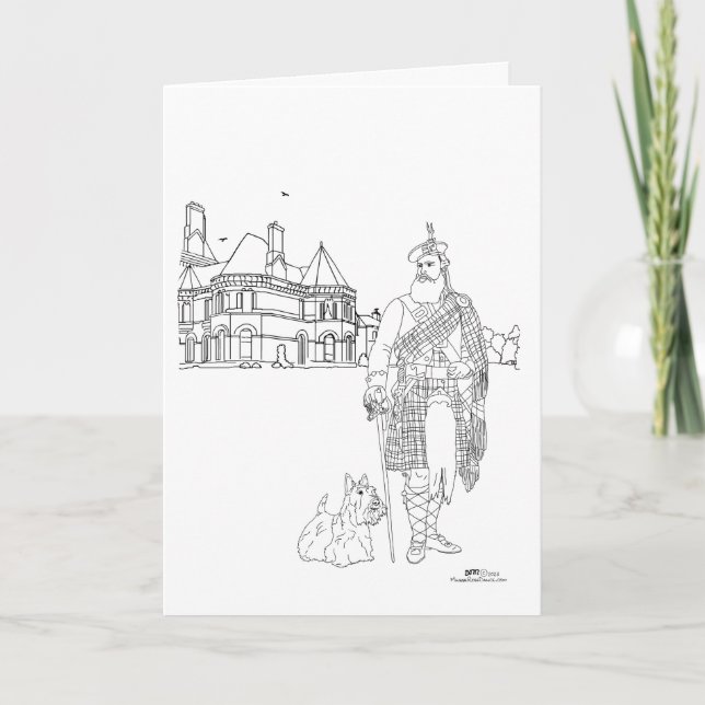 Carte Château de Cornhill Écosse (Devant)