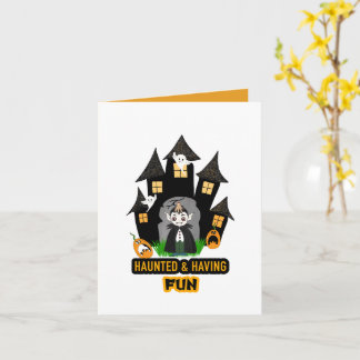 Carte Château de Dracula Halloween mignon 