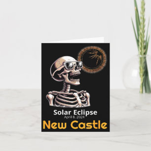 Carte Château de l'éclipse solaire de squelette mignon I