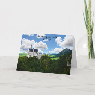Carte Château de Neuschwanstein Bavière Allemagne Photog