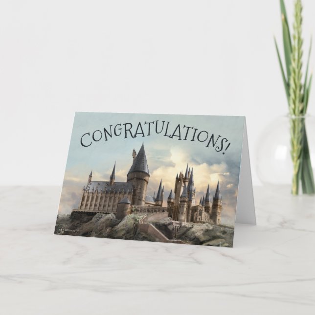 Carte Château de Poudlard Harry Potter Félicitations (Devant)