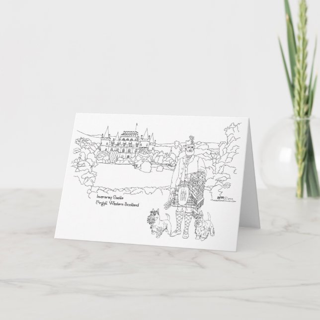 Carte Château d'Inveraray Écosse (Devant)