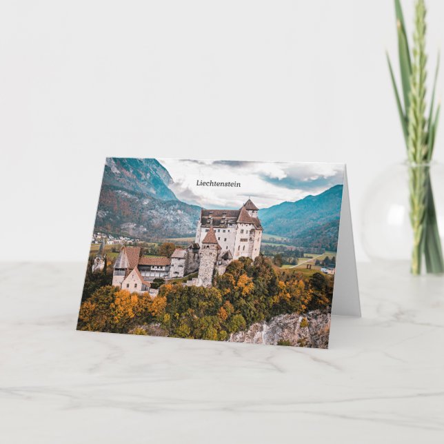 Carte Château du Liechtenstein (Devant)