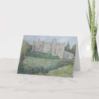 Carte château et joueur de pipeau