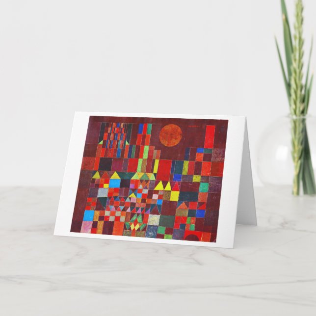 Carte Château et Soleil, Paul Klee (Devant)