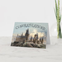 Château Poudlard Harry Potter Félicitations