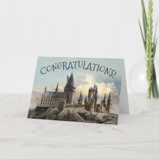 Carte Château Poudlard Harry Potter Félicitations