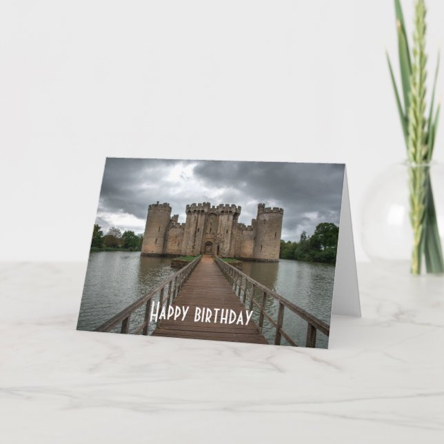 Carte Châteaux anglais historiques Bodiam Château Sussex (Devant)