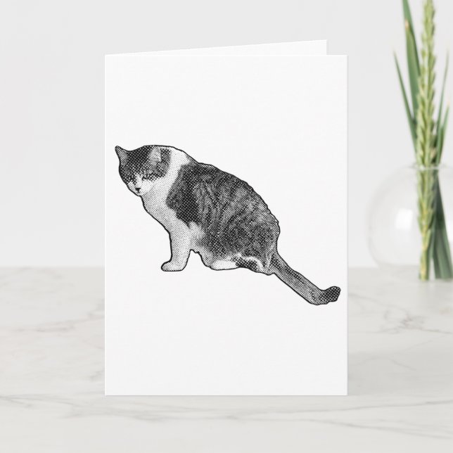Carte Chaton Similigravure Partageant un Sentiment (Devant)