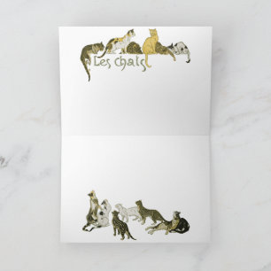 Carte Chats, Alexandre SteinlenChats, Alexandre Steinlen