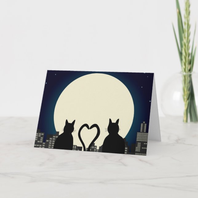 Carte Chats amoureux (Devant)