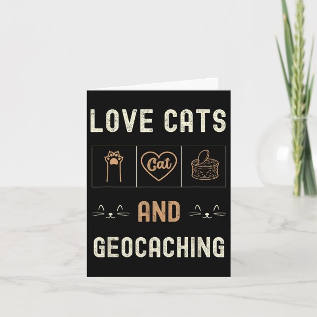Carte Chats Amoureux de les chats Et Chatons De Géocachi (Devant)