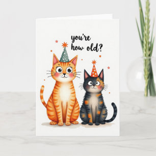 Carte Chats Aquarelle Douce