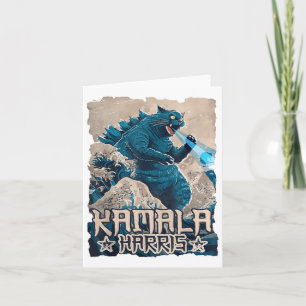 Carte Chats bleus vagues pour l'art japonais Kamala Harr