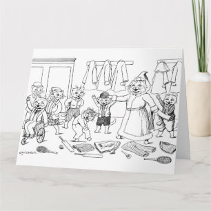 Carte Chats (Coloriage Picture), Louis Wain