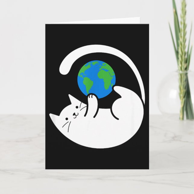 Carte Chats Contrôlent Le Monde Impression  (Devant)