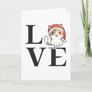 Carte Chats d'amour – Kitten Santa