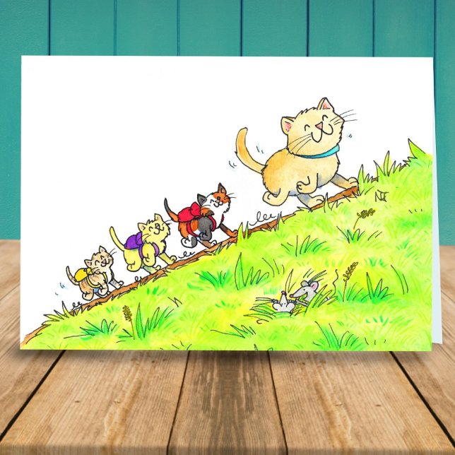 Carte Chats de bienvenue pour le premier jour d'école  (Créateur téléchargé)