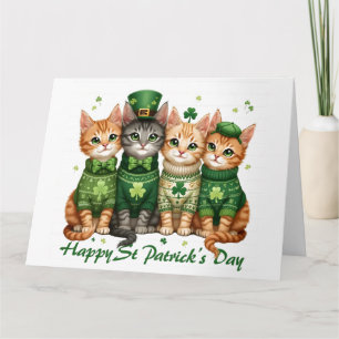 Carte Chats de la Saint-Patrick