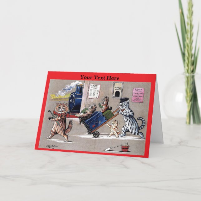 Carte Chats de Louis Wain 1 (Devant)