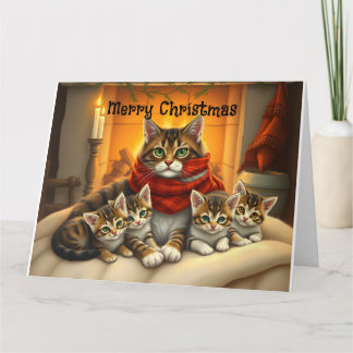 Carte Chats de Noël