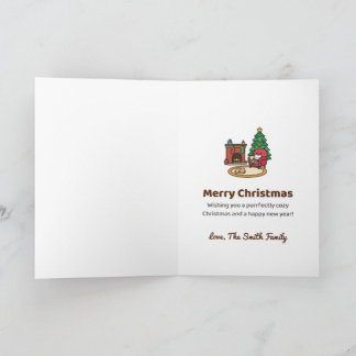 Carte Chats de Noël Parfaitement Cosy Personnalisés