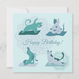 Carte Chats de yoga