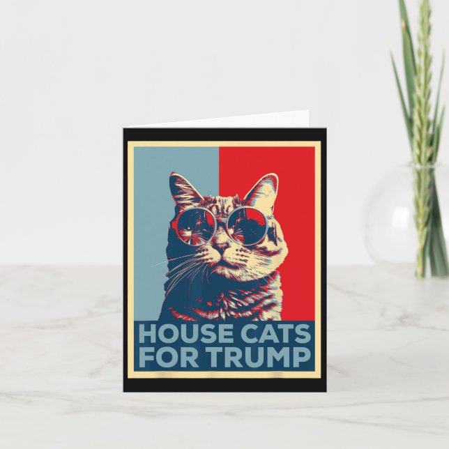 Carte Chats domestiques pour Trump 2024  (Devant)