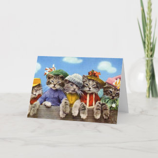 Carte Chats en Casquette