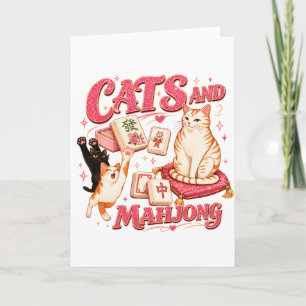 Carte Chats et Mahjong