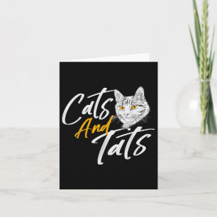 Carte Chats Et Tats - Tatouage Animaux de compagnie Kitt