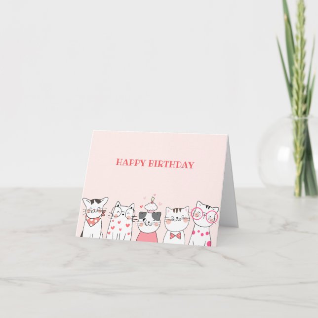 Carte Chats mignons  (Devant)