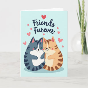 Carte Chats Mignons Amis Pour Toujours