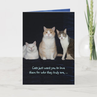 Carte Chats personnalisables amusants