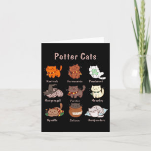 Carte Chats Potter Pour Amoureux de les chats