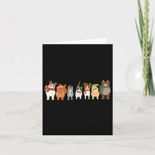 Carte Chats pour tous Noël Chat Drôle Xmas Femmes