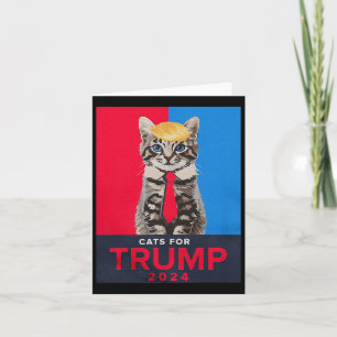 Carte Chats Pour Trump 2024 Drôle Tee Pour Vance Trump