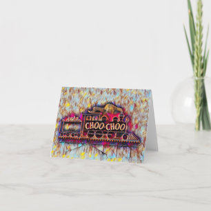 Carte Chattanooga Choo Choo Peinture à l'huile de néon