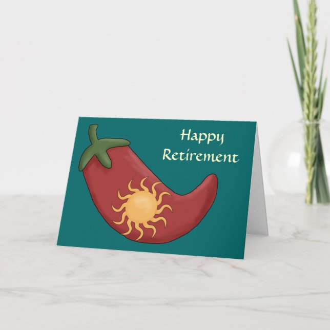 Carte Chaud Red Chili Pepper Retirement - Ouest (Devant)
