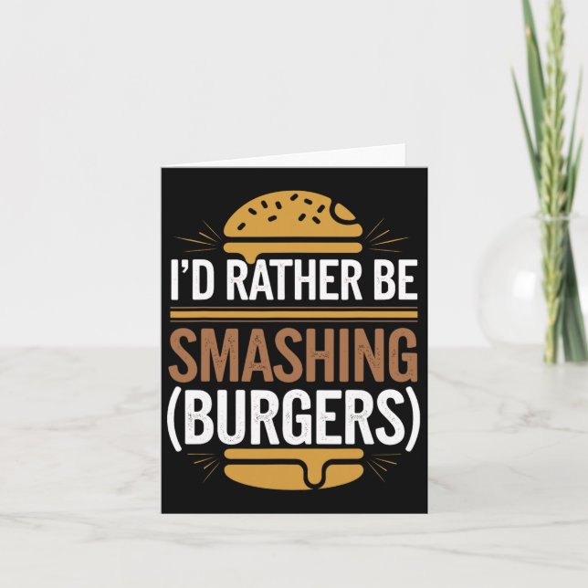 Carte Chauffage Burger Lover Grillé Cheeseburger Plat To (Devant)