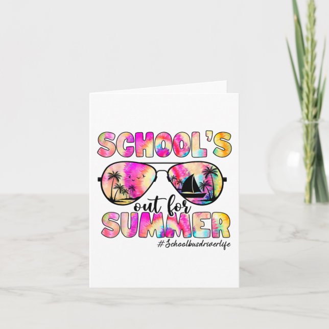 Carte Chauffeur De Bus Sorti Pour Les Sungles De Dye Été (Devant)
