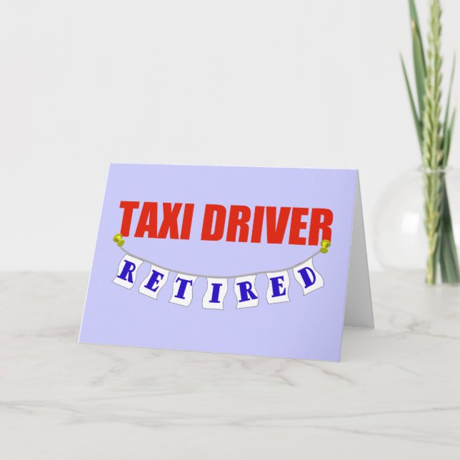 CARTE CHAUFFEUR DE TAXI RETRAITÉ (Devant)