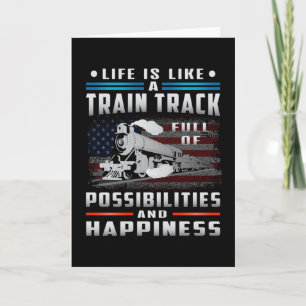 Carte Chauffeur de train Locomotive Trains ferroviaires 
