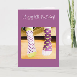 Carte Chaussettes folles 14e anniversaire