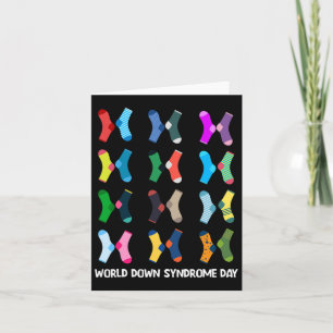 Carte Chaussettes World Down Syndrome Day Wdsd