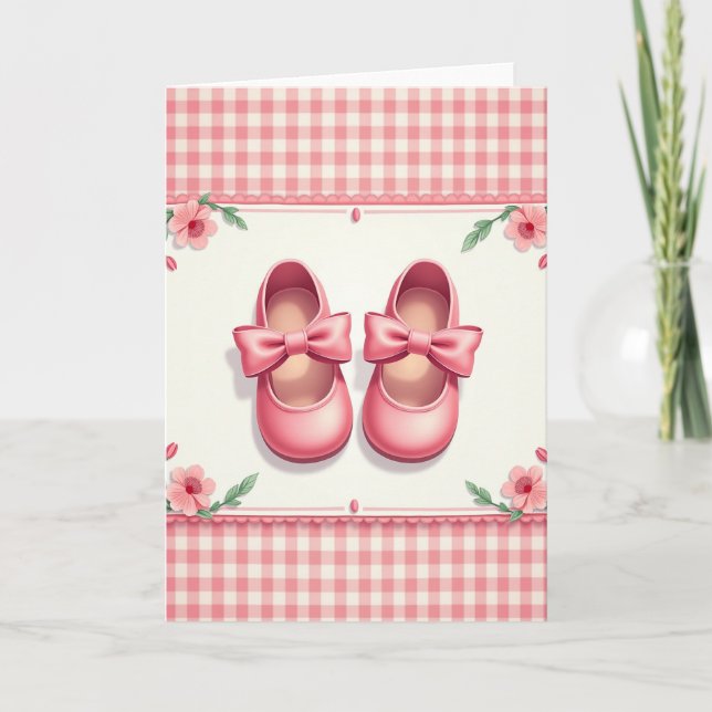 Carte Chausson de Bébé Doux (Devant)