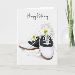 Carte Chaussure Anniversaire Avec Bouquet Daisy