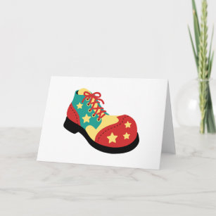 Carte Chaussure clown
